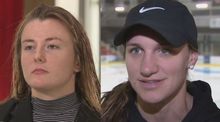 Photos of Allie Munroe and Jill Saulnier placed beside one another